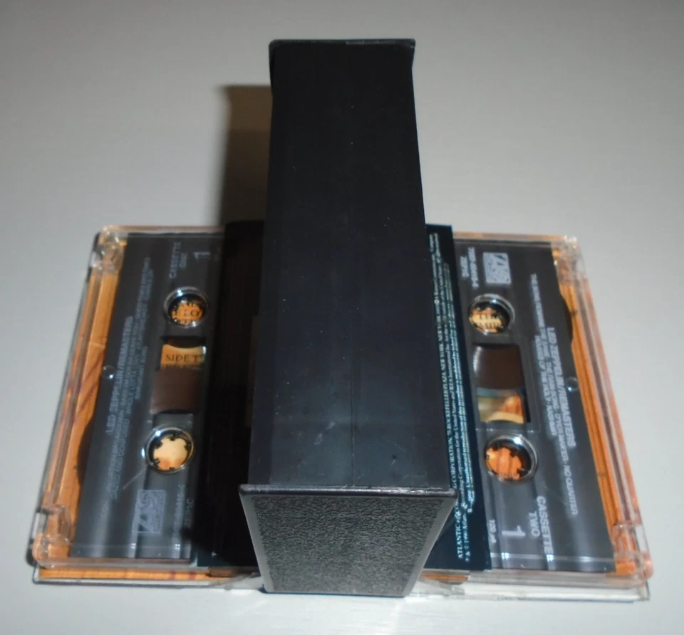 LED ZEPPELIN REMASTERS DOUBLE AUDIO CASSETTE TAPE ALBUM 1990 ATLANTIC 7567-8041 - Image 3 of 4