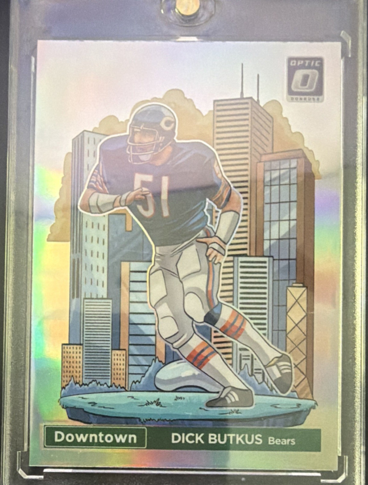2024 Panini Donruss Optic Downtown! #9 Dick Butkus Chicago Bears Insert