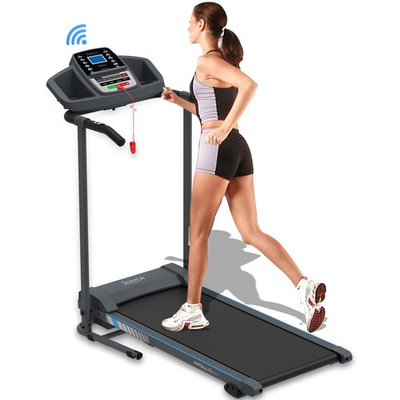 #ad SereneLife Electric Folding Treadmill Exercise Machine Smart Compact Design $313.99
