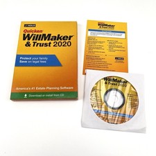 Nolo Quicken WillMaker  Trust 2020 Software with Key