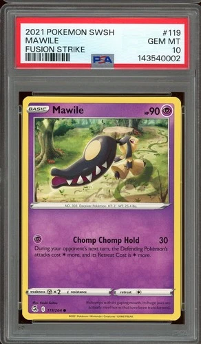 Pokemon Sword & Shield Fusion Strike #119 Mawile PSA 10 Gem Mint Kouki Saitou