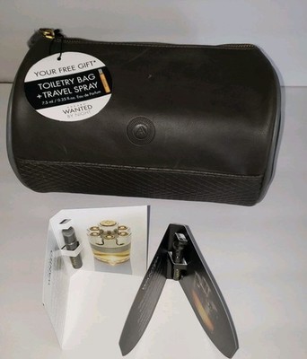  Azzaro  Wanted/Most WantedElixir Spray Samples and Toiletries Bag NEW