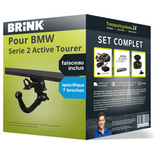 Attelage Amovible Brink pour BMW 2 AT 21- avec Faisceau spécifique 7 broches
