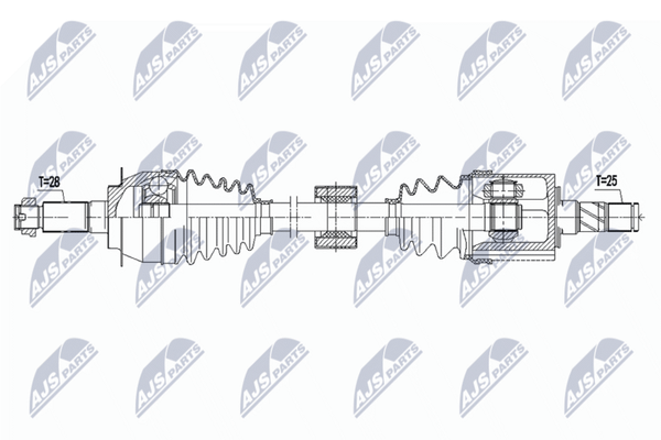 NTY NPW-SU-063 Antriebswelle Vorne Links FüR Suzuki-image