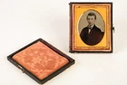 Ambrotype of Young Gentleman 1/9 Plate Wood Composite Union Case V21