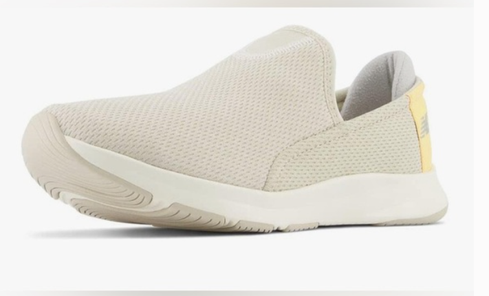 SAOLA Scarpe slip on New Balance donna taglia 9B beige inserto comfort suola memory