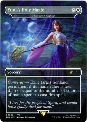 Yuna's Holy Magic (Rainbow Foil) 1868 Secret Lair Drop Final Fantasy FFX MTG NM