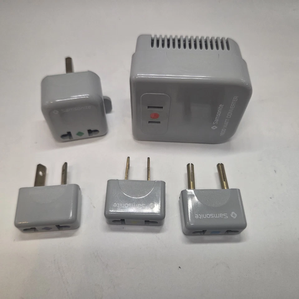 Samsonite Worldwide Converter Adapter Kit With Carry Case 1600 Watt Travel - Image 3 of 4