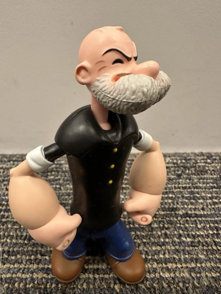 Figura de acción Poopdeck Pappy Popeye the Sailorman 2001 Mezco COMO ESTÁ Foto 2 de 3