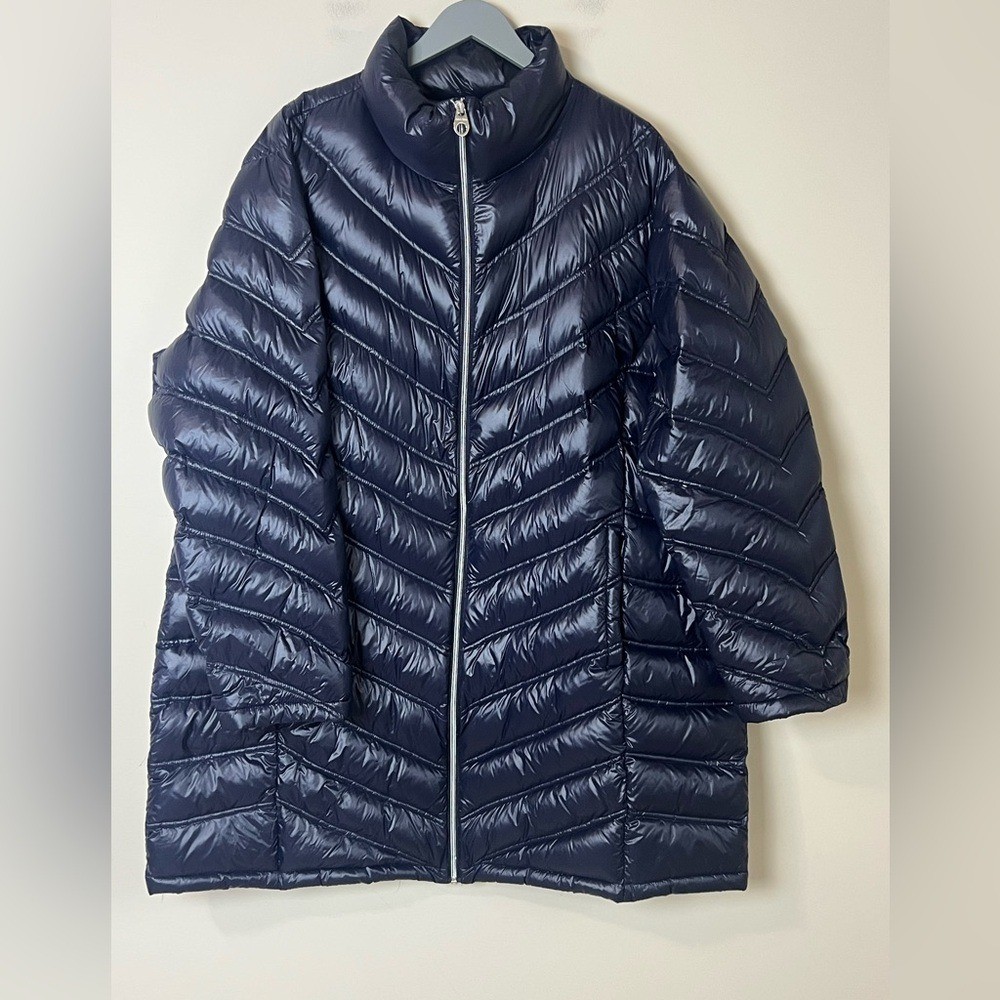 Calvin Klein Packable Down Jacket Gray Size 3X Li… - image 1