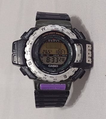 Men's CASIO Pathfinder Digital Watch PAT-40 w/ New Battery - Works Great! 2x95f