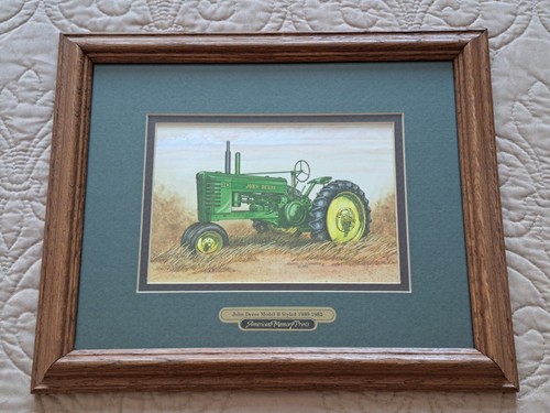 JOHN DEERE Model B Tractor - American Memory Prints by Edward Schaefer - Framed