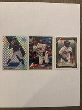 (3) Ozzie Albies - ROOKIE 2018 Topps, 2021 mossiac, 2021 topps gallery