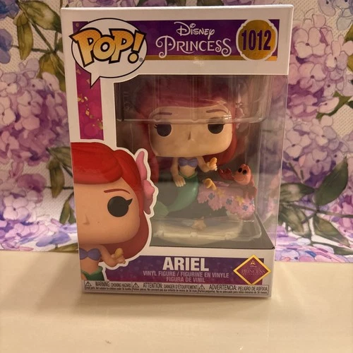 🦀🐟🐚Disney Ultimate Princess Ariel Funko Pop! Vinyl Figure #1012 W/Protector