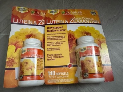 trunature Vision Complex Lutein Zeaxanthin, 140 Softgels -Two Bottles-  EXP2027