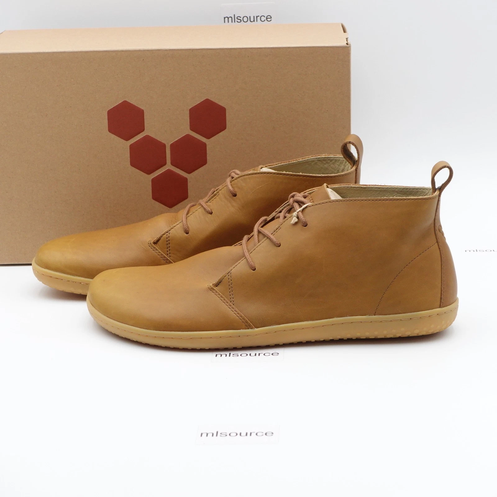 VivoBarefoot Gobi IV Men's Leather Barefoot Boots 305436-03 Tan