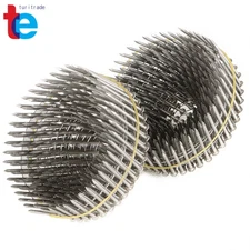 1-1/2" ×.09" Ring Shank Siding Nails 15 Degree Wire Coil Stainless Steel 1200Pcs