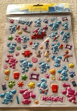 Nickelodeon Blue's Clues You Super Puffy Stickers Sheet Fun New Blues Clues