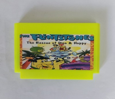 The Flintstones by Steepler game cartridge from 90's for dendy classic, pegasus