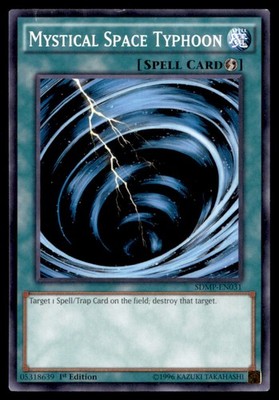 Yu Gi Oh! Mystical Space Typhoon SDMP EN031 SDMP 1st Edition Regular