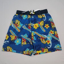 Nickelodeon Surfing SpongeBob SquarePants Swim Trunks Bathing Suit Boys 6/7