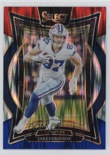 2024 Panini Select Concourse Red & Blue Shock Prizm Jake Ferguson #64 18rb