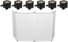 6 Chauvet DJ EZLink Par Q4BT ILS RGBA Bluetooth Rechargeable Wash Lights Facade