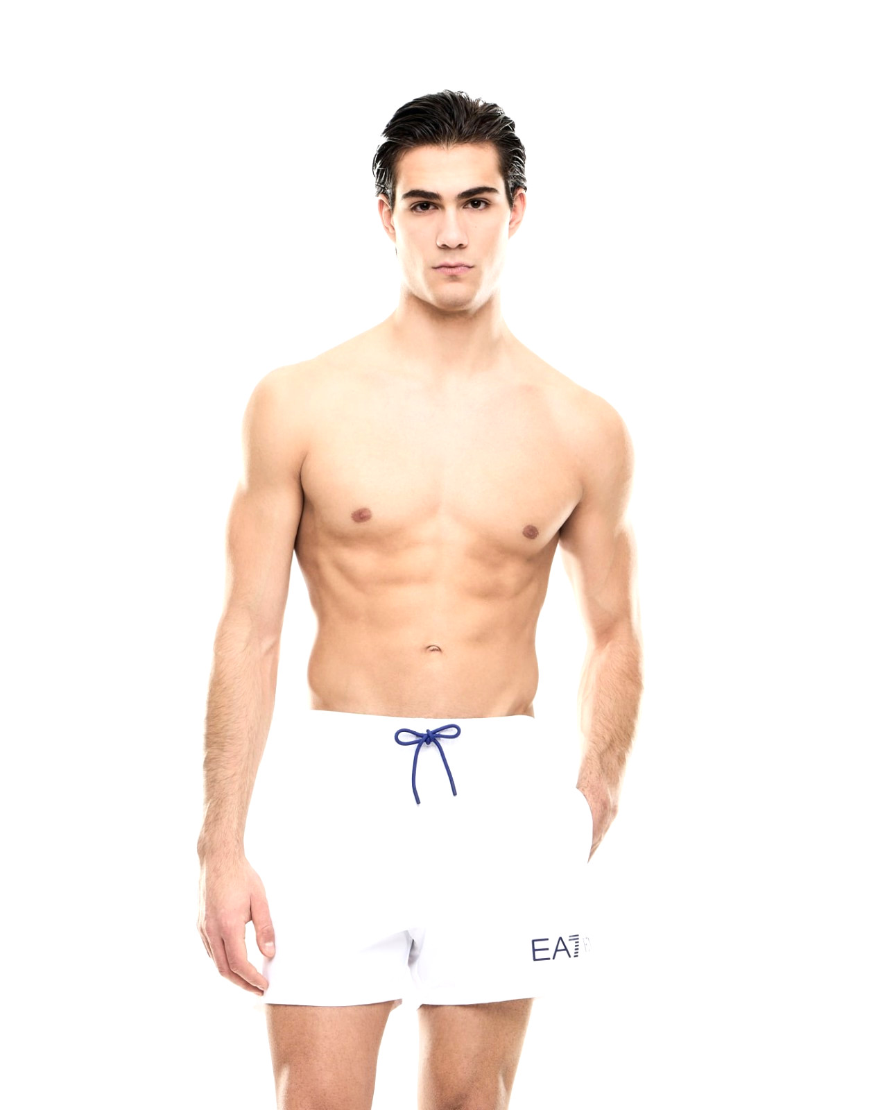EMPORIO ARMANI EA7 7M002000 AF13019 MENS POLYESTER BOXER SUIT WHITE BLUE 16490₽