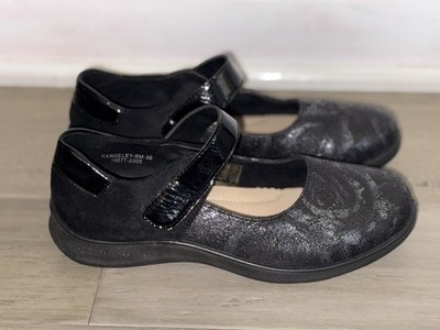 NEW Flexus Italian Comfort Spring Step 38 US 7.5 8 Black Rangeley Mary Jane