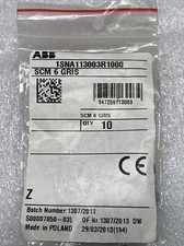 (LOT OF 10) ABB Entrelec SCM6 GRIS 1SNA113003R1000 End Pieces