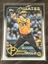 2024 Topps Series 1 Jared Triolo Rookie RC Pittsburgh Pirates #281 Baseball Card. rookie card picture