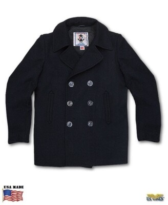 STERLINGWEAR ピーコート 38R ネイビー made in USA s-l400.jpg