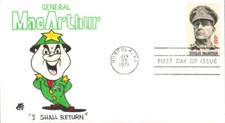 #1424 Douglas MacArthur Ellis FDC (08819711424002)