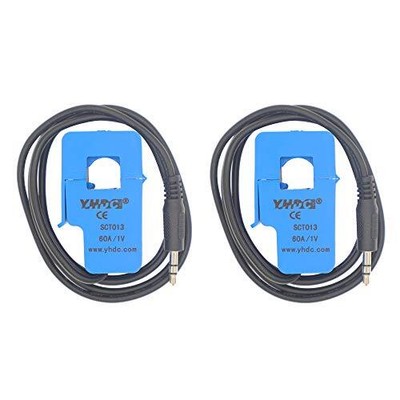 2PCS SCT013-060 60A 1V Non-invasive Split Core Current Transformer Sensor