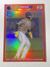 ETHAN SALAS 2024 Leaf Pro Set Metal Limited Edition #PSG96 Red XRC 37/89 (F4)