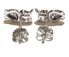 New 925 Sterling Silver .10ct SI2 I1 H diamond owl stud earrings unique  — photo 5