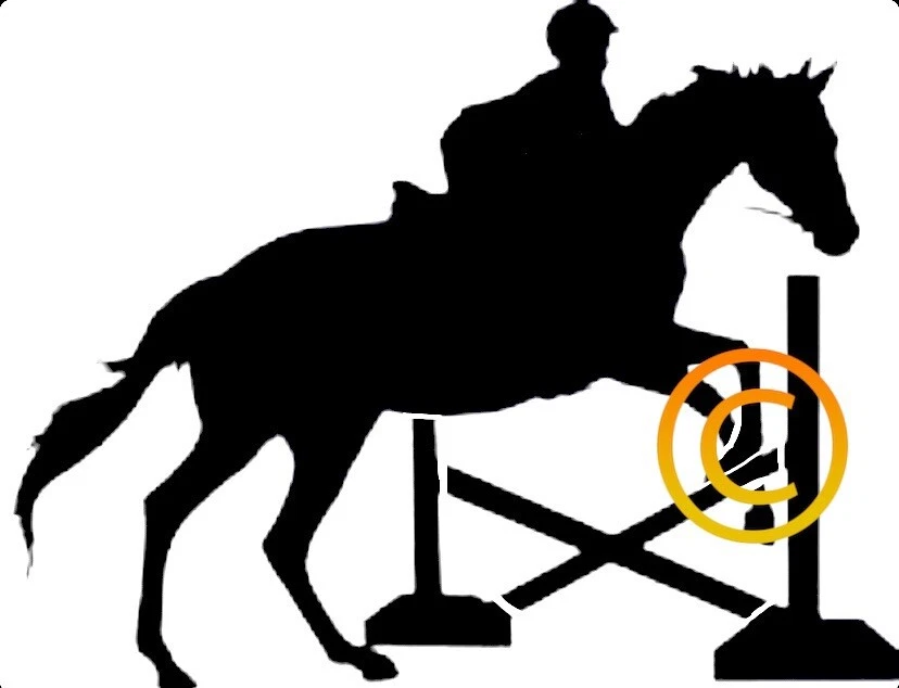 Horse Jumping Stencil