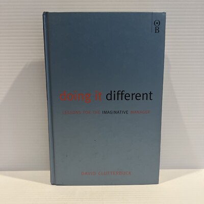 Doing It Different By David Clutterbuck