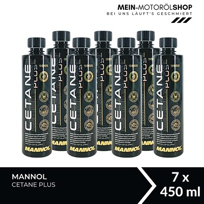 Mannol 9955 Cetane Plus Dieseladditiv Zusatz Reiniger 7x450 ML
