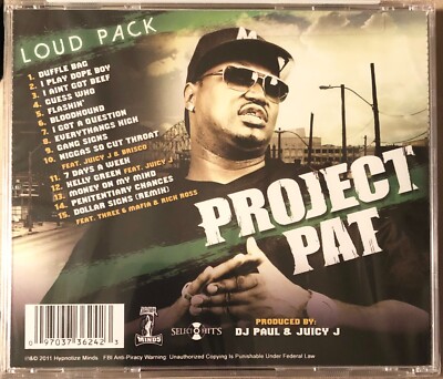 Project Pat - Loud Pack (Factory Sealed CD, 2011) Produced By DJ