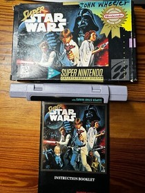 Super Star Wars Nintendo Game SNES ( Super NES ) Game, Box, Booklet TESTED