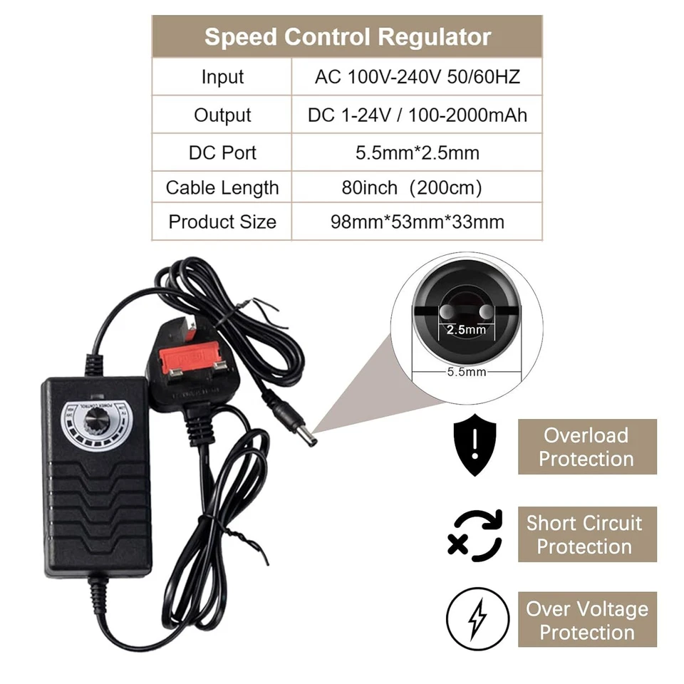 Electric Reciprocating Linear Actuator Motor 24V 120rpm 150mm Stroke Fast Speed - Image 2 of 4
