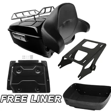 King Trunk Pad Mount Base Plate Fit For Harley Electra Glide 14-25