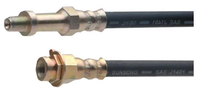 Manguera de freno delantera Dodge Dodge trk Plymouth 1970 1971 1972 hecha en EE. UU. 2 mangueras Foto 3 de 4