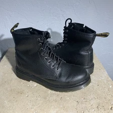 DR. MARTENS Delaney PBL Black Adult Sz 5 Women Ankle Side Zip Boots