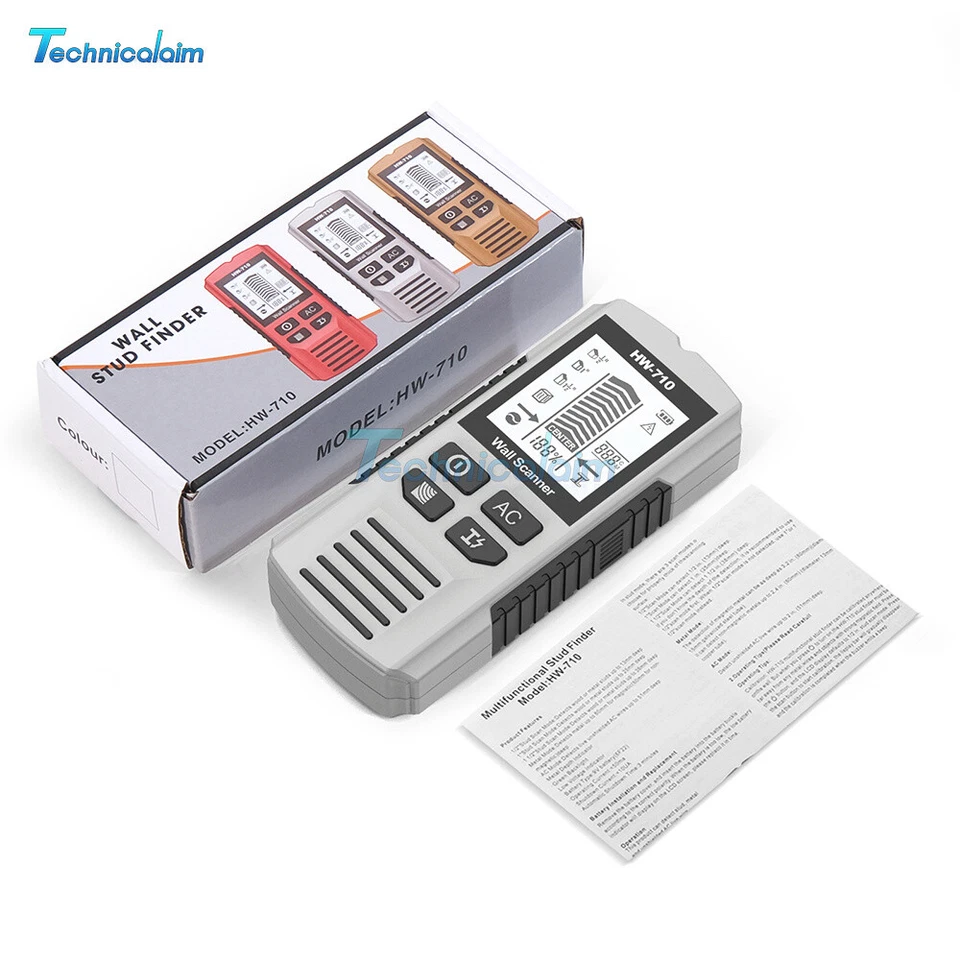 HW-710 Stud Finder Wall Scanner 6-in-1 Handheld Wall Detector Metal Detector - Bild 3 von 4