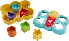 Image of Fisher-Price Butterfly Shape Sorter, Baby Shape Sorter Toy with Different Colour