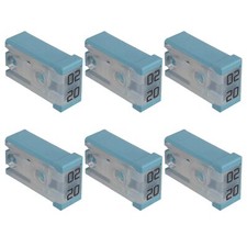 20A 32V Mini Slotted Automotive MCASE Shaped Cartridge Fuse Kit Pack of 6pcs,20A