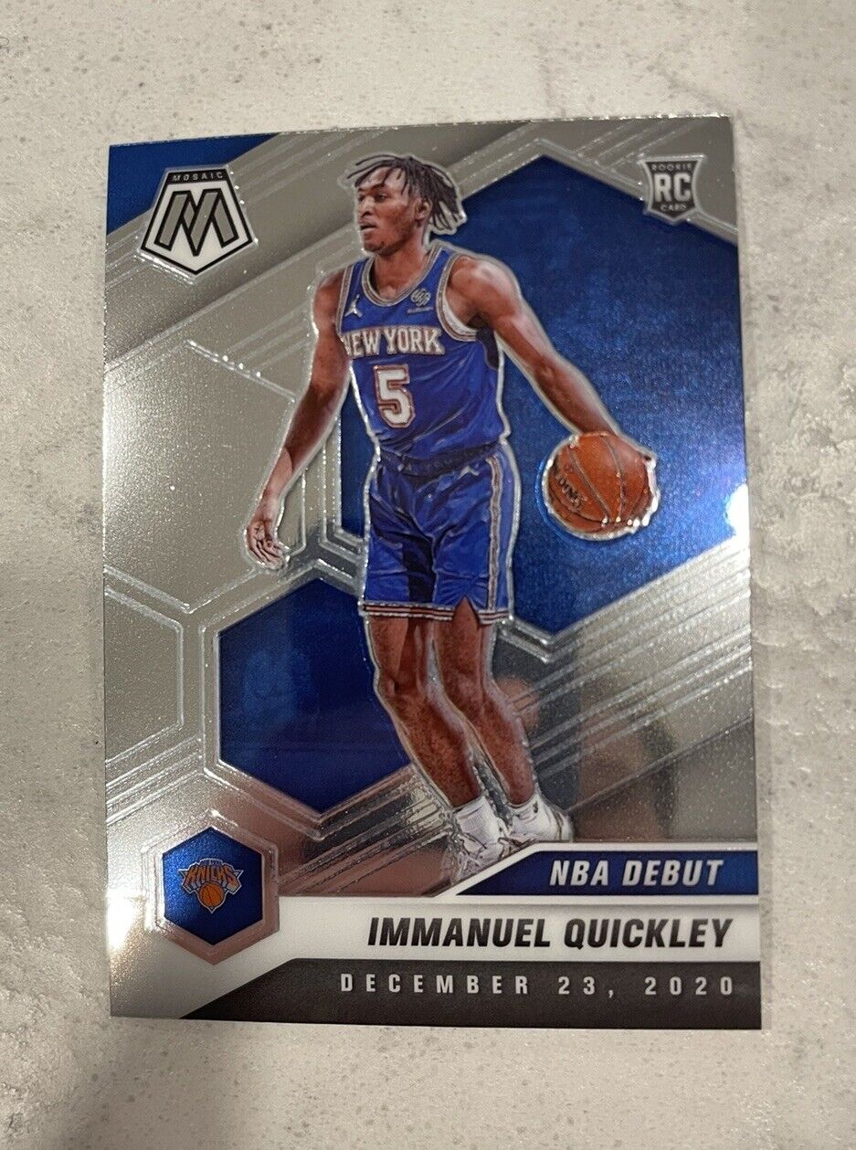 Immanuel Quickley 2020-21 Panini Mosaic NBA Debut  Rookie New York Knicks #277
