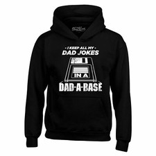 I Keep All My Dad Jokes in The Dad A Base Hoodies Father's Day Punny Sweatshirts